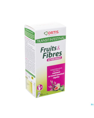 Ortis fruits & fibres action douce    stick 12x10g