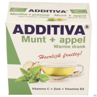 Additiva boisson chaude menthe pomme  sach 10x12g