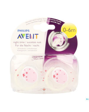 Philips avent sucette nuit 0-6m 2