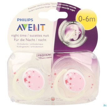 Philips avent sucette nuit 0-6m 2