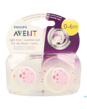 Philips avent sucette nuit 0-6m 2