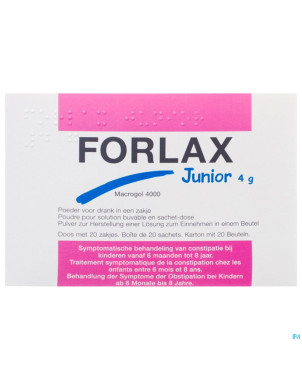 Forlax junior 4g pi pharma pdr sachet 20 pip