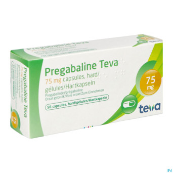 Pregabaline teva  75mg caps dur  56 x  75mg