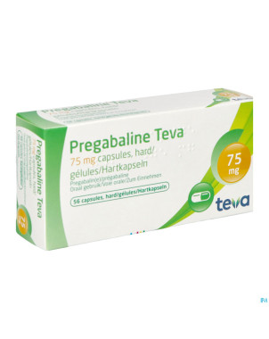 Pregabaline teva  75mg caps dur  56 x  75mg