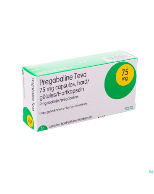 Pregabaline teva  75mg caps dur  56 x  75mg