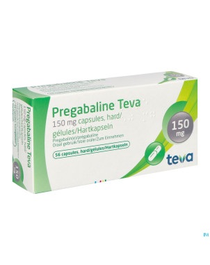 Pregabaline teva 150mg caps dur  56 x 150mg
