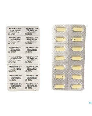Pregabaline teva 150mg caps dur  56 x 150mg