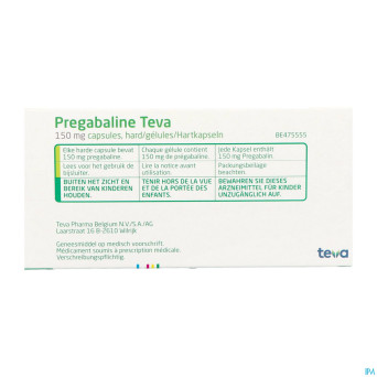 Pregabaline teva 150mg caps dur  56 x 150mg