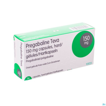 Pregabaline teva 150mg caps dur  56 x 150mg