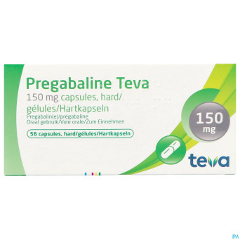 Pregabaline teva 150mg caps dur  56 x 150mg