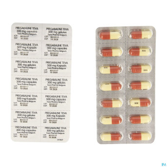 Pregabaline teva 300mg caps dur  56 x 300mg