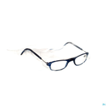 Clipyreader lunettes +2.00 bleu