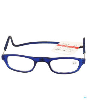 Clipyreader lunettes +2.50 bleu