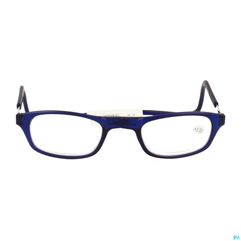 Clipyreader lunettes +3.00 bleu