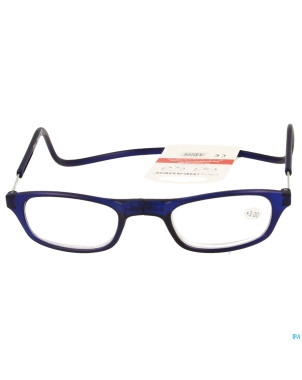Clipyreader lunettes +3.00 bleu