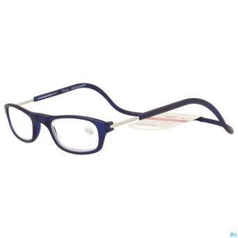 Clipyreader lunettes +3.00 bleu