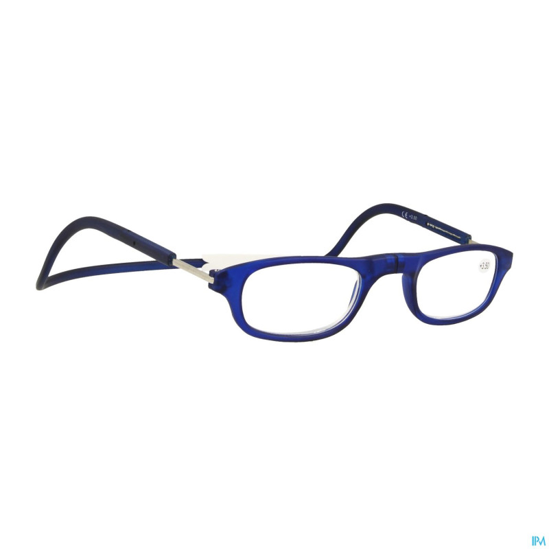 Clipyreader lunettes +3.50 bleu