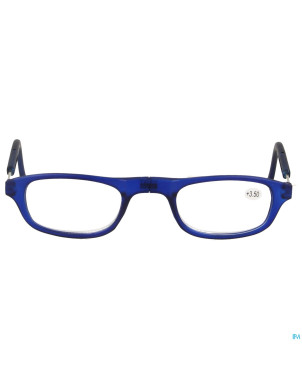 Clipyreader lunettes +3.50 bleu
