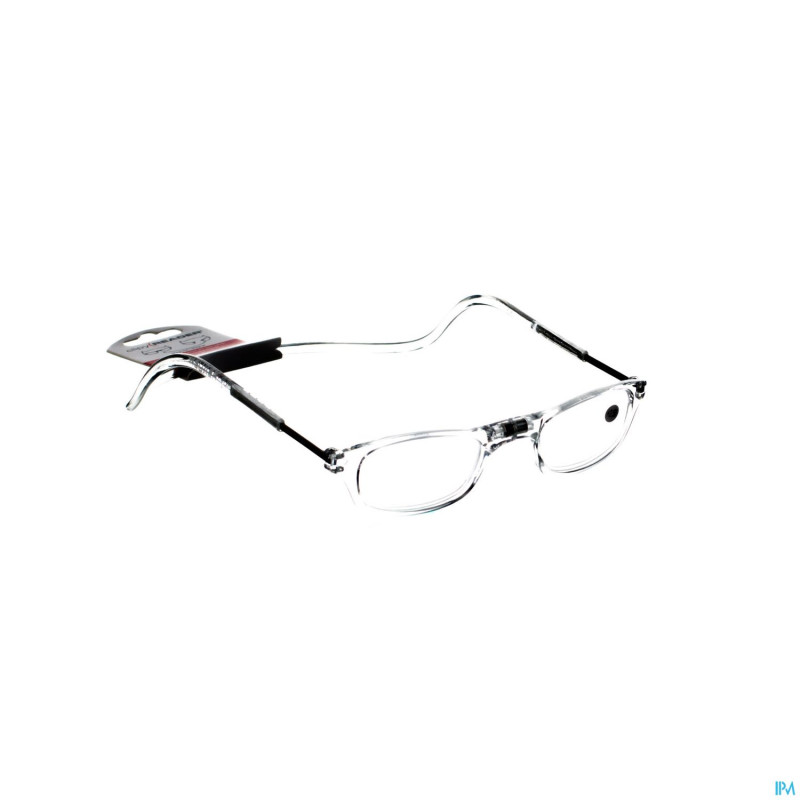 Clipyreader lunettes +2.50 transparent