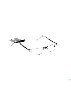 Clipyreader lunettes +2.50 transparent