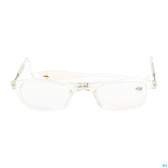 Clipyreader lunettes +3.50 transparent