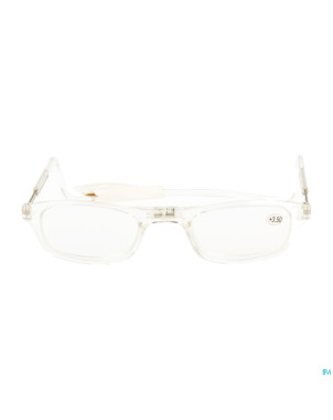 Clipyreader lunettes +3.50 transparent
