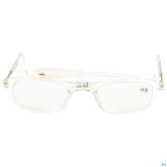 Clipyreader lunettes +3.50 transparent