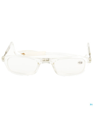 Clipyreader lunettes +3.50 transparent