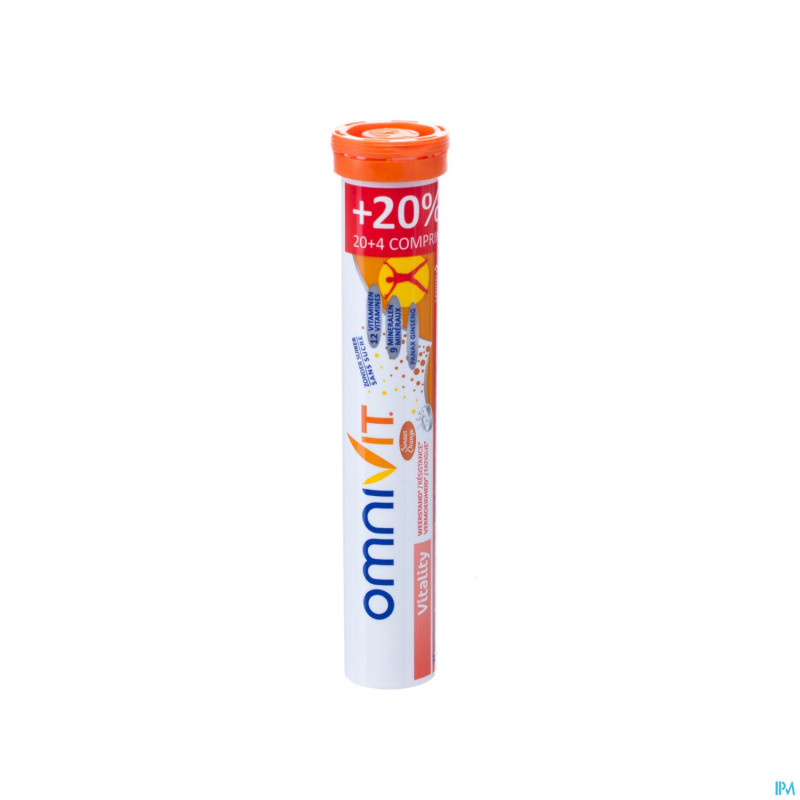 Omnivit vitality adult orange tabl efferv. 20+4