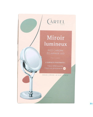 Cartel miroir a piles diam.15cm