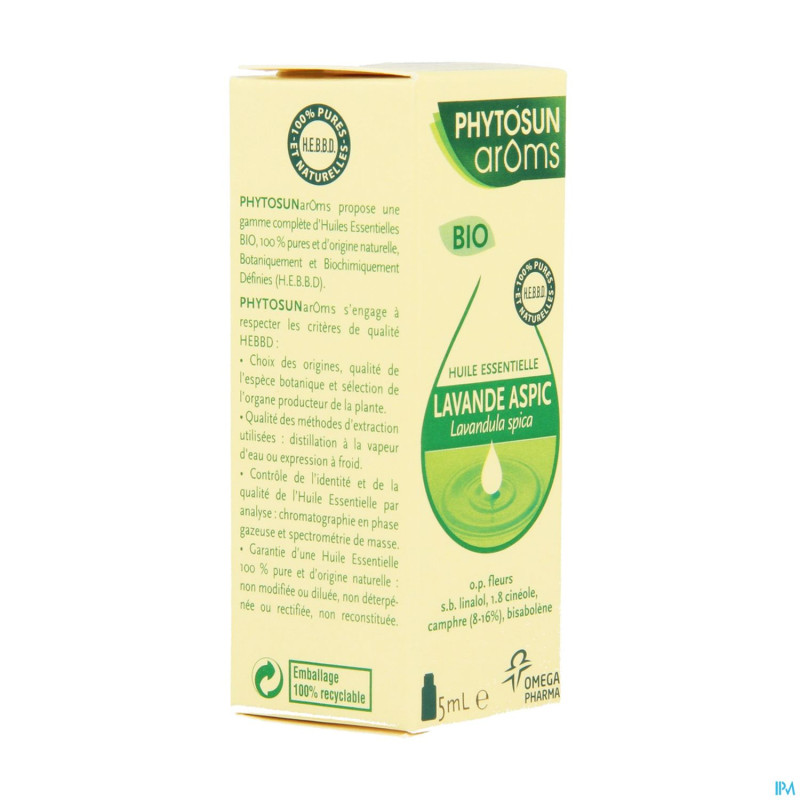 Phytosun lavande aspic bio be2 5ml
