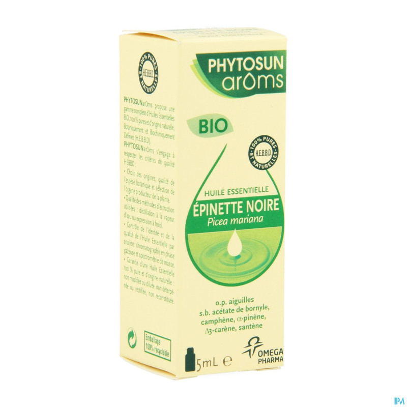 Phytosun epinette noire bio be2 5ml