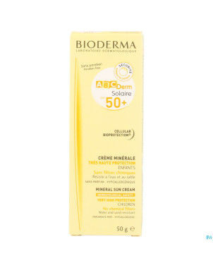 Bioderma abc derm solaire ip50+ mineral creme  50g