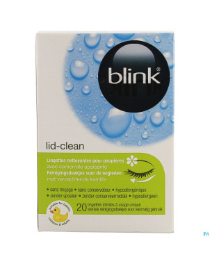 Blink lid-clean    tissues 20