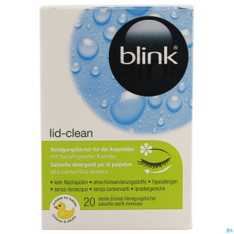 Blink lid-clean    tissues 20