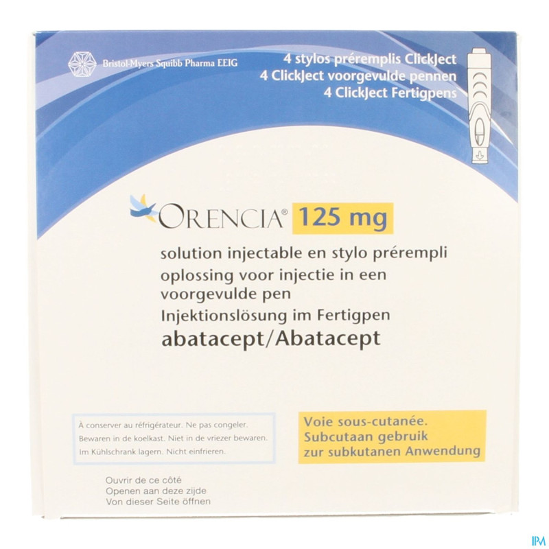 Orencia 125mg/ml sol inj stylo prerempli 4