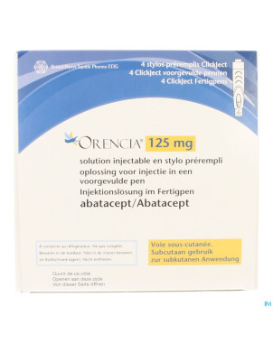 Orencia 125mg/ml sol inj stylo prerempli 4