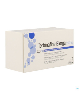 Terbinafine biorga comp 98 x 250 mg