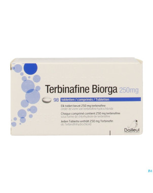 Terbinafine biorga comp 98 x 250 mg