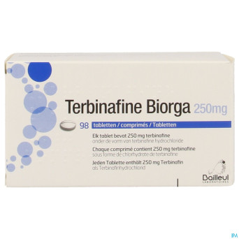 Terbinafine biorga comp 98 x 250 mg