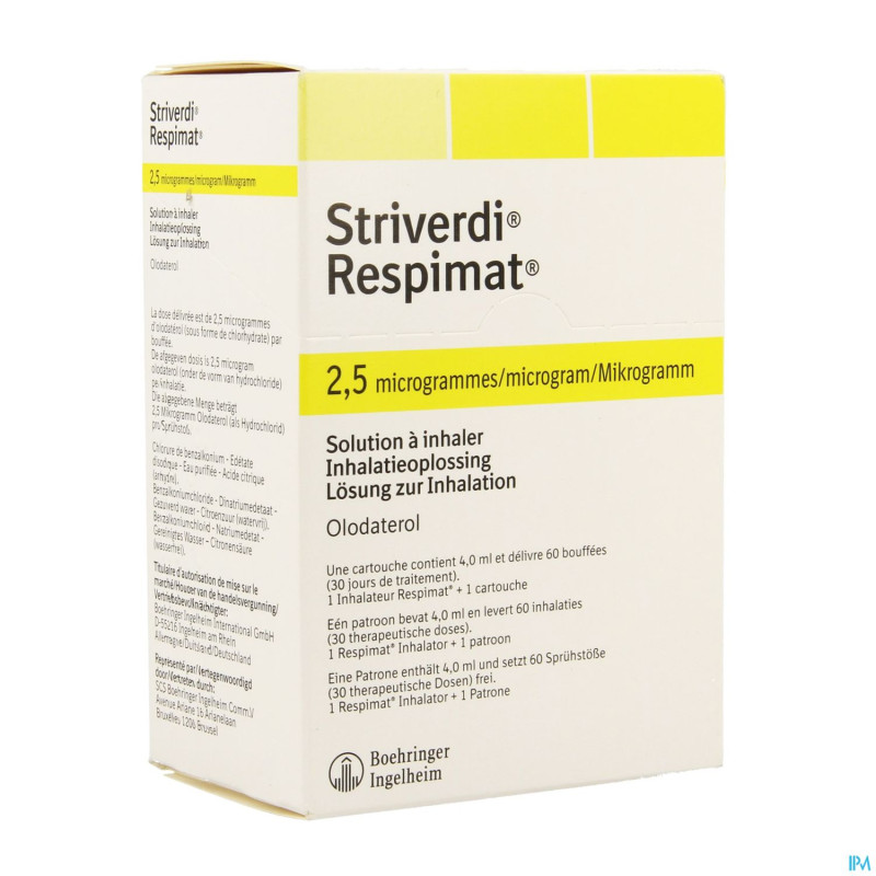 Striverdi respimat 2,5mcg inhaler 1+1 cartouche