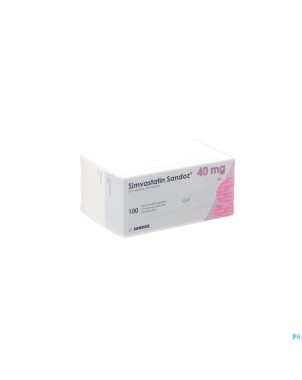 Simvastatine sandoz 40mg impexeco comp pell 100