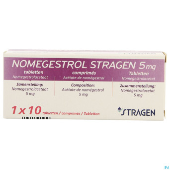 Nomegestrol stragen  5mg comp 10 x 5mg