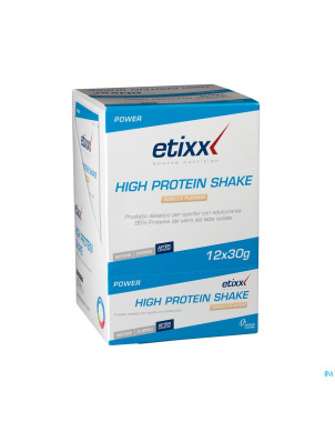 Etixx high protein shake vanilla  12x30g