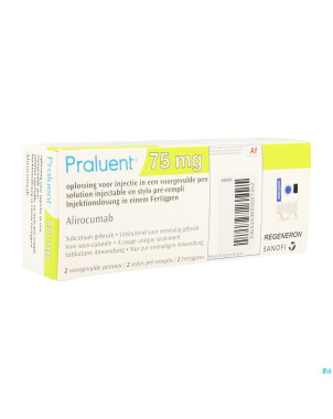 Praluent  75mg sol inj stylo prerempli  2 x  75mg