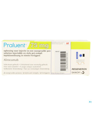 Praluent  75mg sol inj stylo prerempli  2 x  75mg