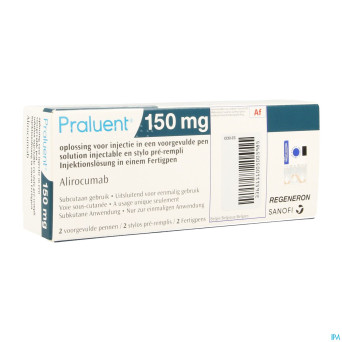 Praluent 150mg sol inj stylo prerempli  2 x 150mg