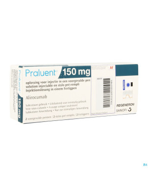 Praluent 150mg sol inj stylo prerempli  2 x 150mg