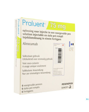 Praluent  75mg sol inj stylo prerempli  6 x  75mg