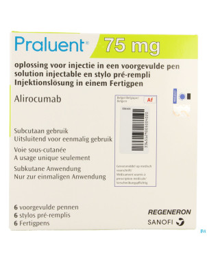 Praluent  75mg sol inj stylo prerempli  6 x  75mg